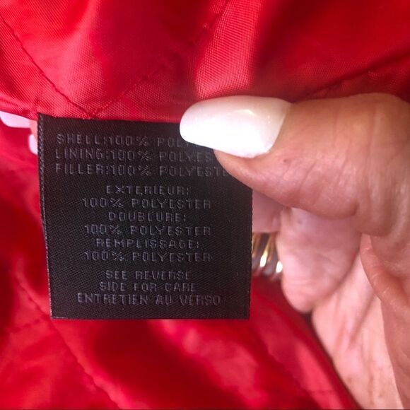 Steve Madden red hooded multi pockets coat XL - Picture 8 of 8